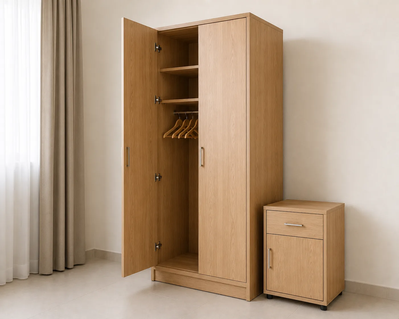 MDF wardrobes and storage cabinets in UAE staff accommodation and hotel rooms